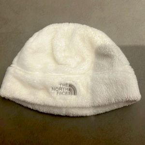 North face kid winter hat white